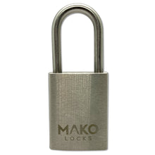 MAKO M-2 System Mo. 128 Rekeyable SFIC Rectangular Padlock Body (No Core Included)